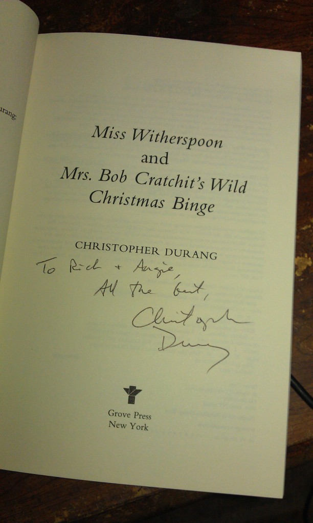 Christopher Durang's autograph. 
