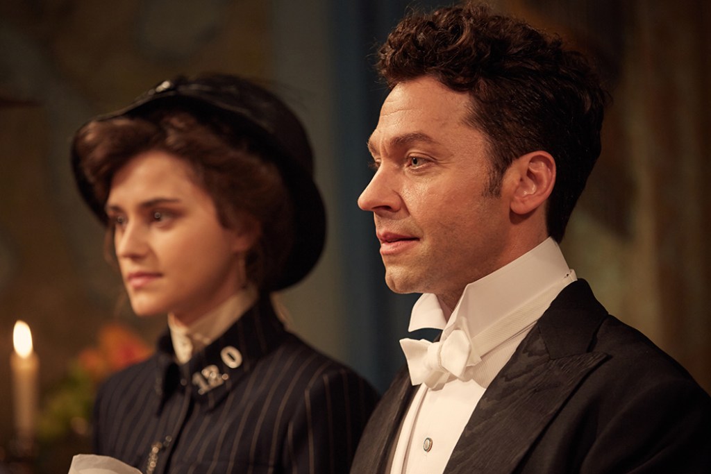 Rebecca Liddiard and Michael Weston in the “The Maggie’s Redress”
