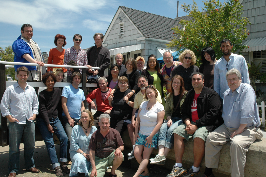 Photo of my NEA Fellowship group at Balboa Island.