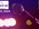 a background image of a mic during a recording. The Longest Day logo is in the upper left. On the right are three headshots
