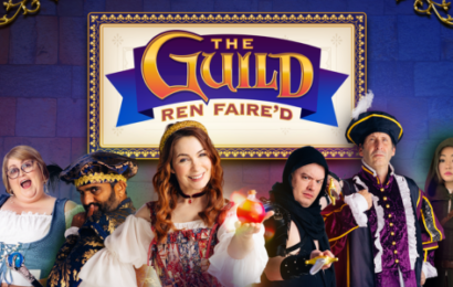 A group of six people, dressed in Ren Faire garb.