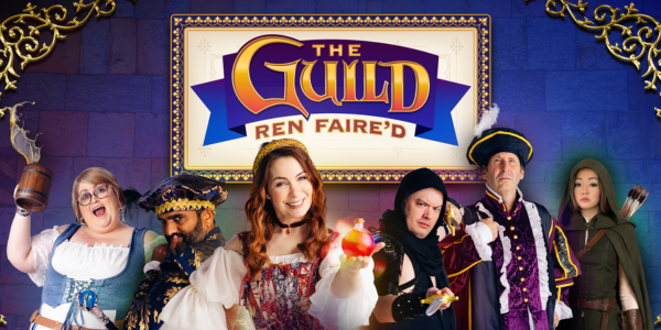 A group of six people, dressed in Ren Faire garb.