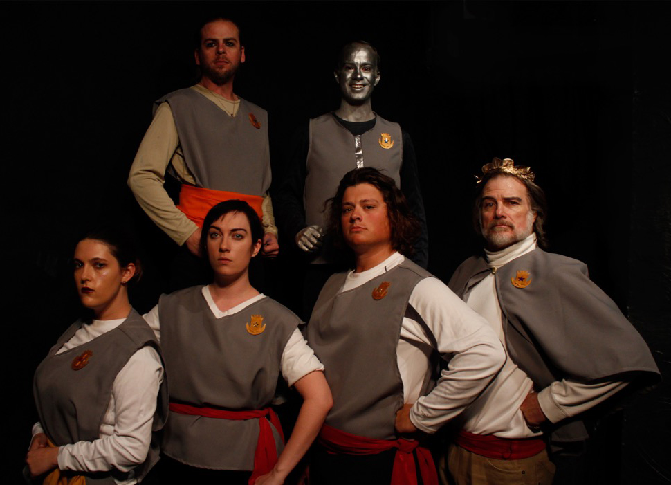 Top: Jason Britt, Mark Dakota; bottom: Emma Pauly, Vanessa Cate, Zack Zoda, Ernest Kearney. Photo by Jana Wimer.