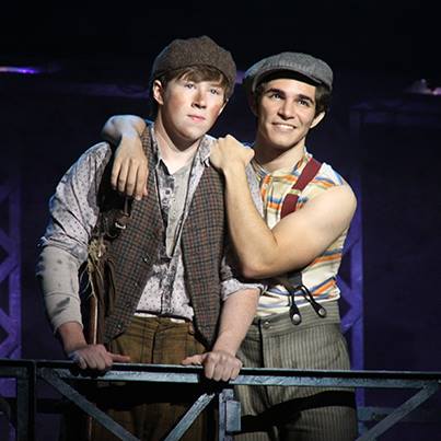 I admit: I kind of ship these two now thanks to the musical. Photo courtesy of Newsies Facebook page